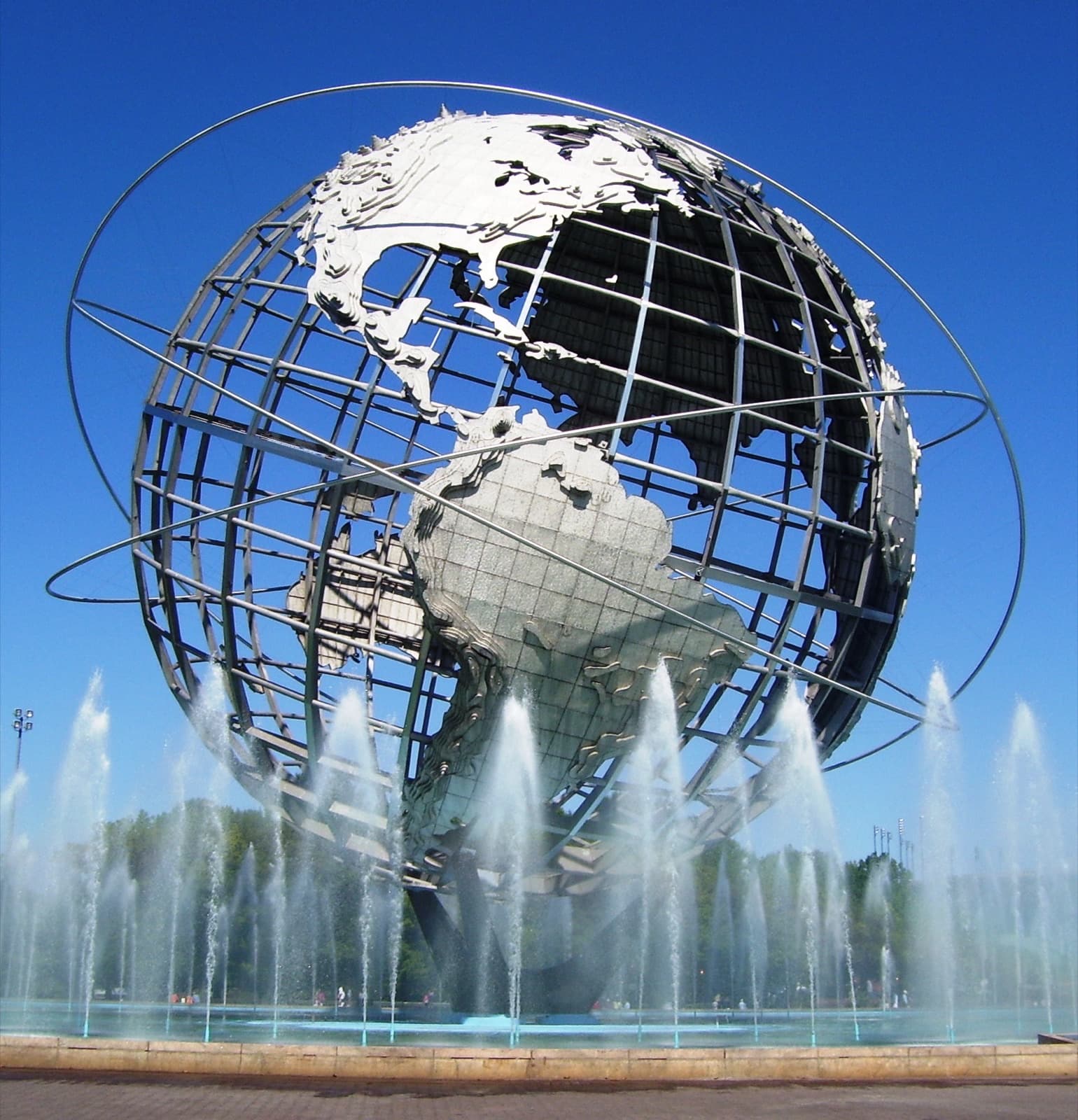 Unisphere in Flushing Meadows Corona Park near the Hong Kong Dragon Boat Festival grounds