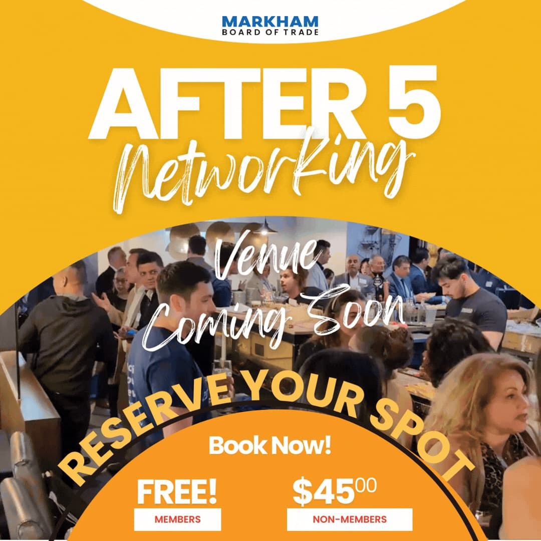 Markham Board of Trade After 5 Networking event artwork