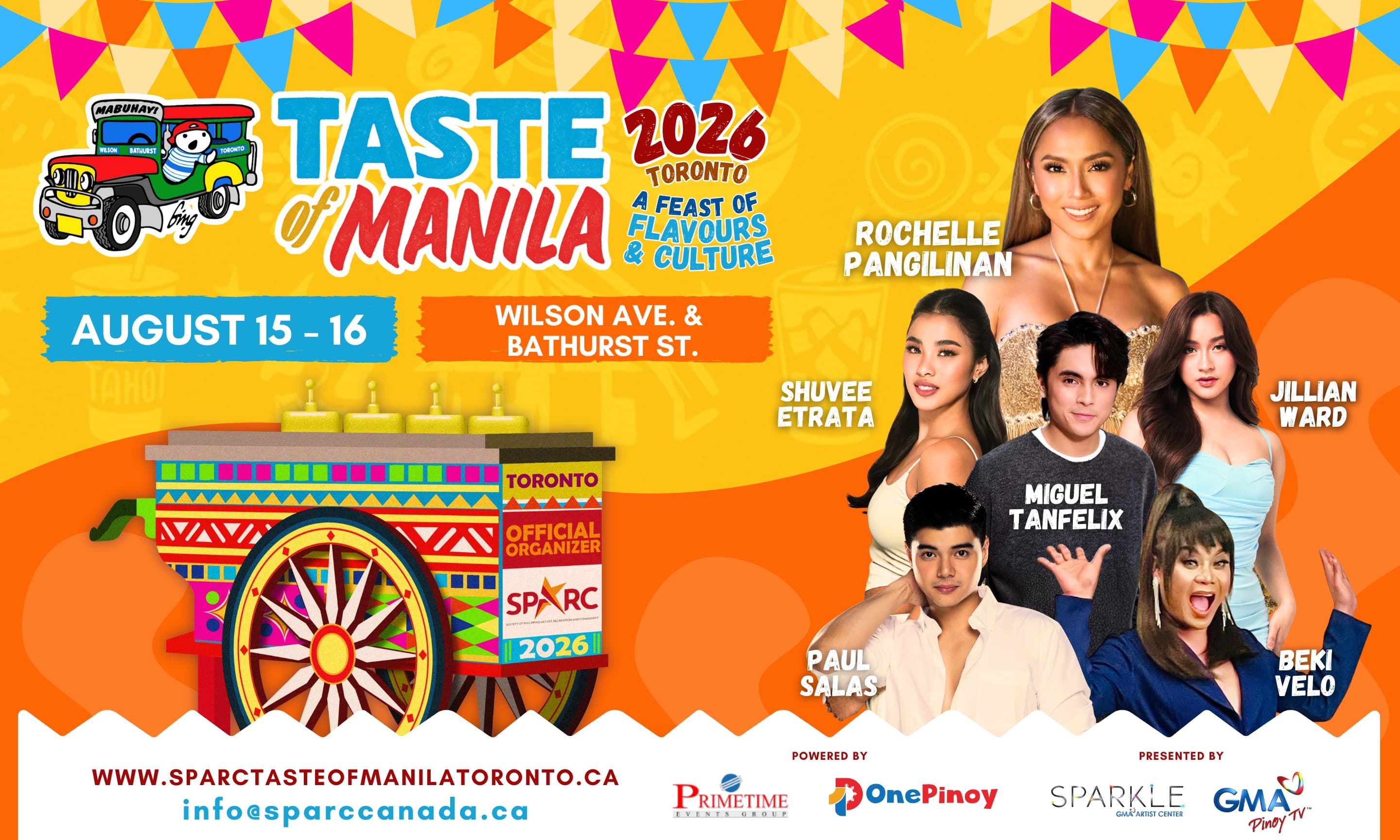 Taste of Manila 2026 Toronto festival promotional artwork for Bathurst and Wilson