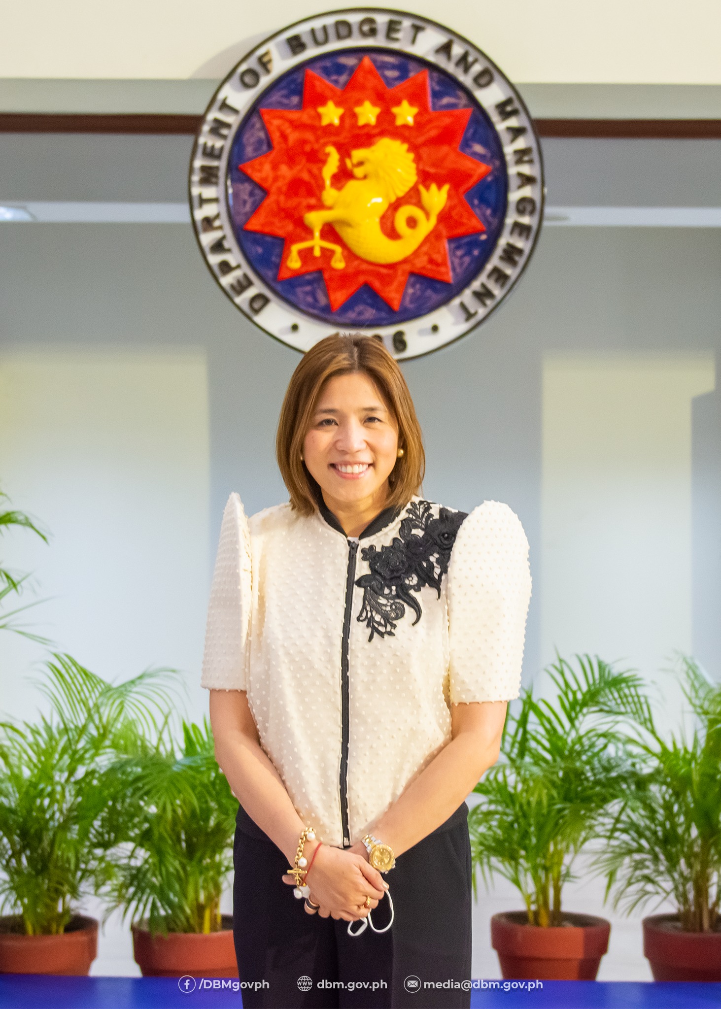 Amenah Pangandaman at the Department of Budget and Management in July 2022
