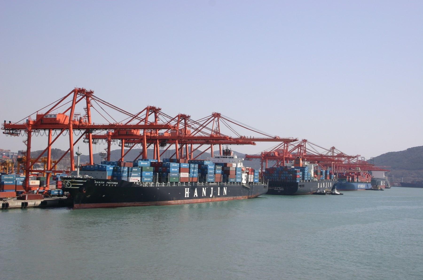 Container terminal at the Port of Busan
