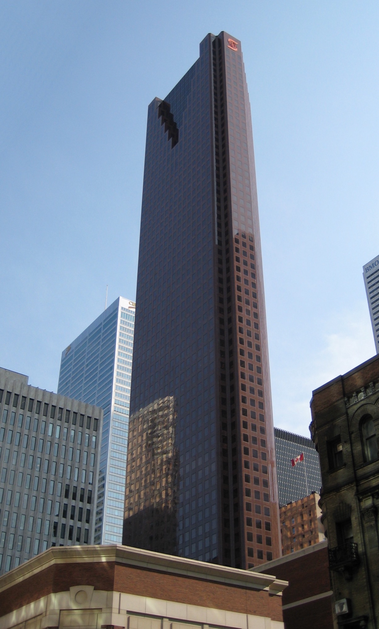 Scotia Plaza tower in Toronto with the Scotiabank logo near the top
